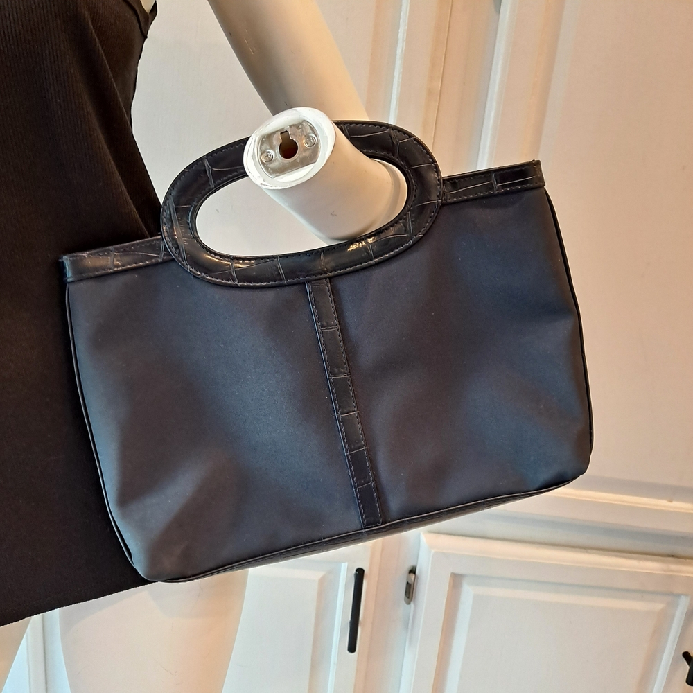 Estee Lauder Elegant Navy Croc Embossed Tote